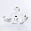 Triade in porcellana color bianco Art. C.404 - immagine 2