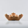 Lucerna triade in porcellana color terracotta Art. C.414 - immagine 2