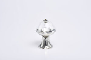 Lampada bianca base nikel Art. C.1486