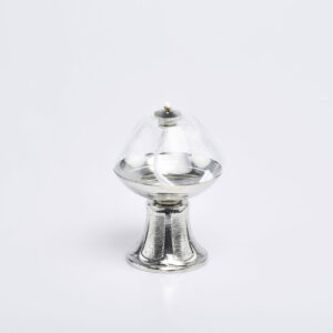 Lampada bianca base nikel Art. C.1486