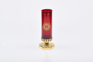 Portavetro per SS. con vetro SS. rosso Art. C.283.1497