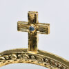 Espositore barocco in ottone dorato per Ostia 15 cm Art. C.340 - immagine 3