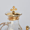 Servizio ampolle decorazione oro su vassoio ottone Art. C.524 - immagine 2