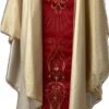 Casula oro con Stolone rosso ricamato davanti e dietro Art. C.SV1 - immagine 2